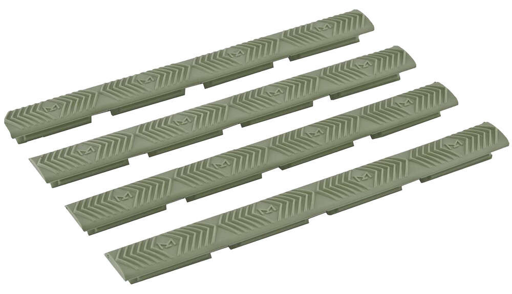 Grips Pads Stocks Ergo Grip Ready Series ERGO 4-Slot Modular WedgeLokRail Cover (4PK) - M-LOKComp OD Green